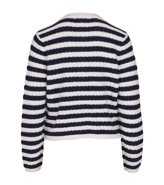 Red Button Danelle stripe Ecru navy
