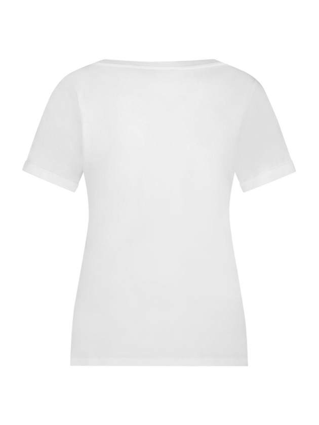 Red Button Tee temmy RB foil Faded blue