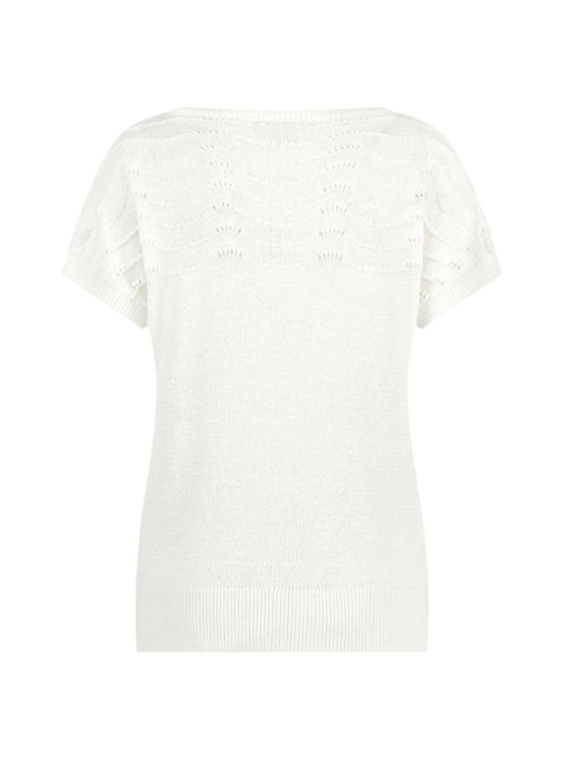 Red Button Jerry top Offwhite