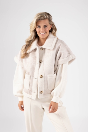 NUKUS Athena Gilet 17 off white