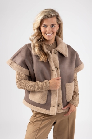 NUKUS Athena Gilet 9 sand
