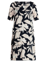 Betty Barclay Kleid Kurz 1/2 Arm 9875 Black /beige
