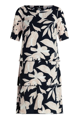 Betty Barclay Kleid Kurz 1/2 Arm 9875 Black /beige