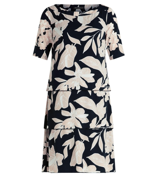 Betty Barclay Kleid Kurz 1/2 Arm 9875 Black /beige
