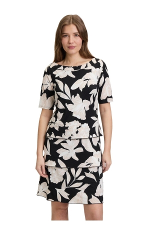 Betty Barclay Kleid Kurz 1/2 Arm 9875 Black /beige