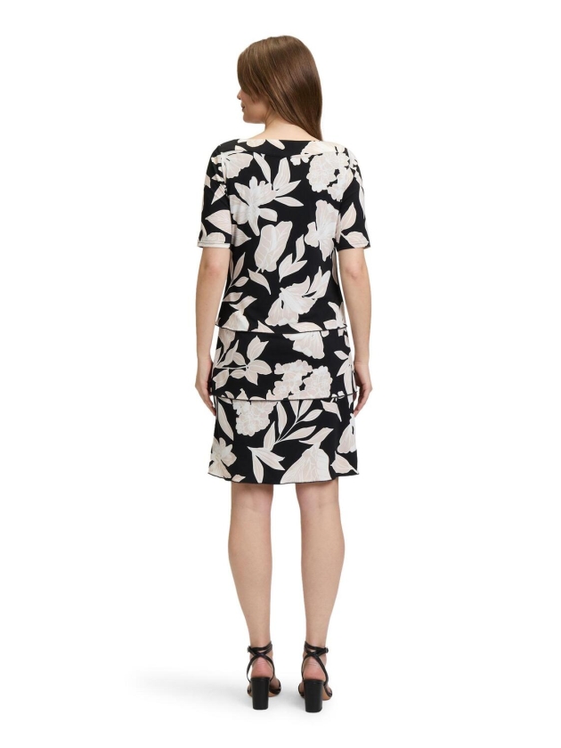 Betty Barclay Kleid Kurz 1/2 Arm 9875 Black /beige