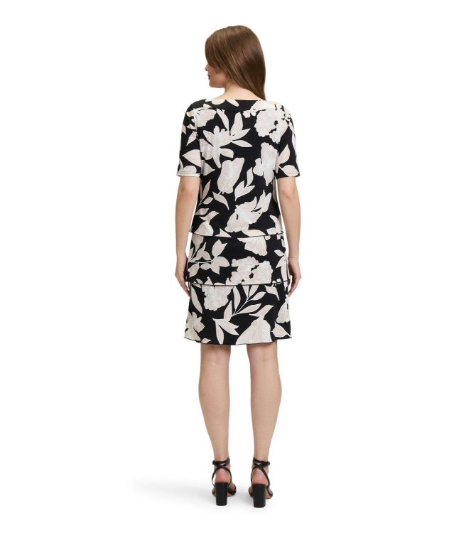 Betty Barclay Kleid Kurz 1/2 Arm 9875 Black /beige