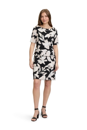 Betty Barclay Kleid Kurz 1/2 Arm 9875 Black /beige