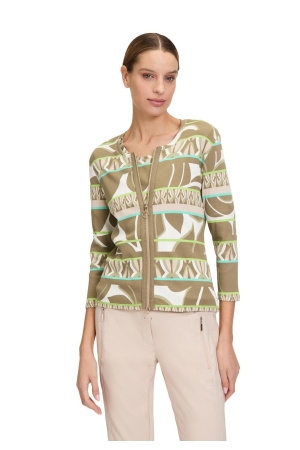 Betty Barclay Shirt Jacke Kurz 3/4 Arm 5856 Khaki/green