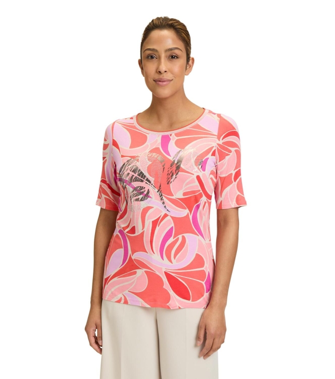 Betty Barclay Shirt Lang 1/2 Arm 4826 Red/rose