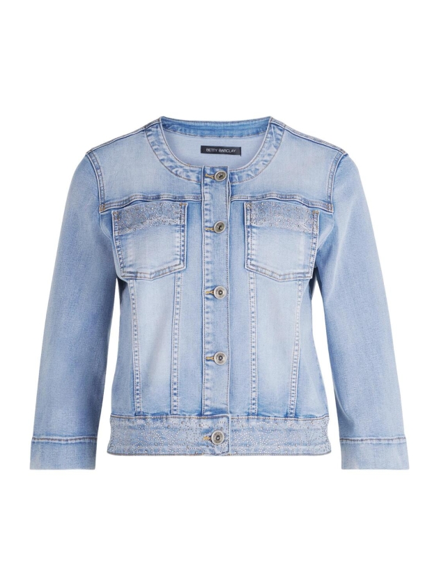 Betty Barclay Blazerjacke Kurz 3/4 Arm 8618 Light blue denim