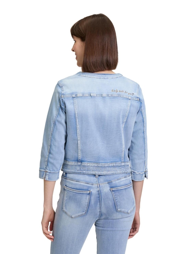 Betty Barclay Blazerjacke Kurz 3/4 Arm 8618 Light blue denim