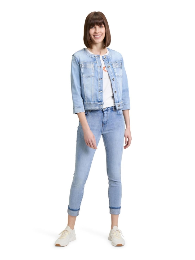 Betty Barclay Blazerjacke Kurz 3/4 Arm 8618 Light blue denim