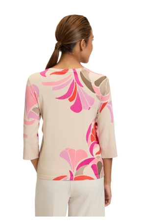 Betty Barclay Strickpullover Kurz 3/4 Arm 1826 Nature/red
