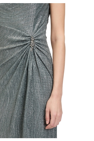 Vera Mont Kleid Lang ohne Arm 5899 Dark green/grey
