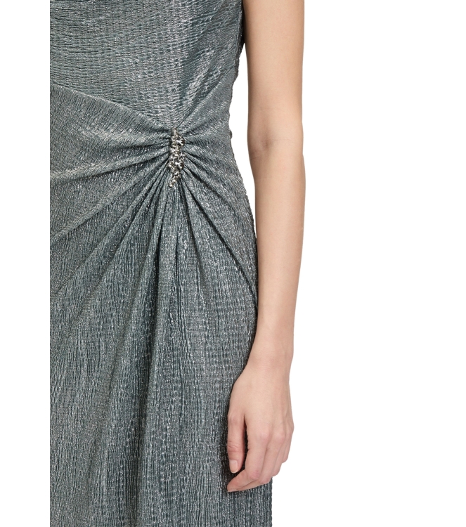 Vera Mont Kleid Lang ohne Arm 5899 Dark green/grey