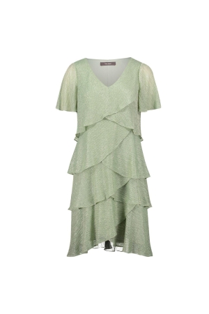 Vera Mont Kleid Kurz 1/2 Arm 5896 Green/silver