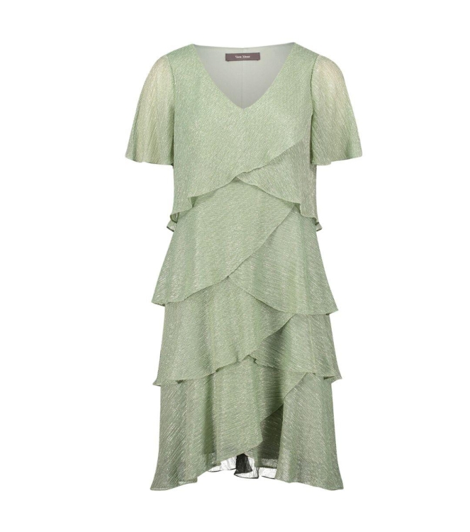 Vera Mont Kleid Kurz 1/2 Arm 5896 Green/silver