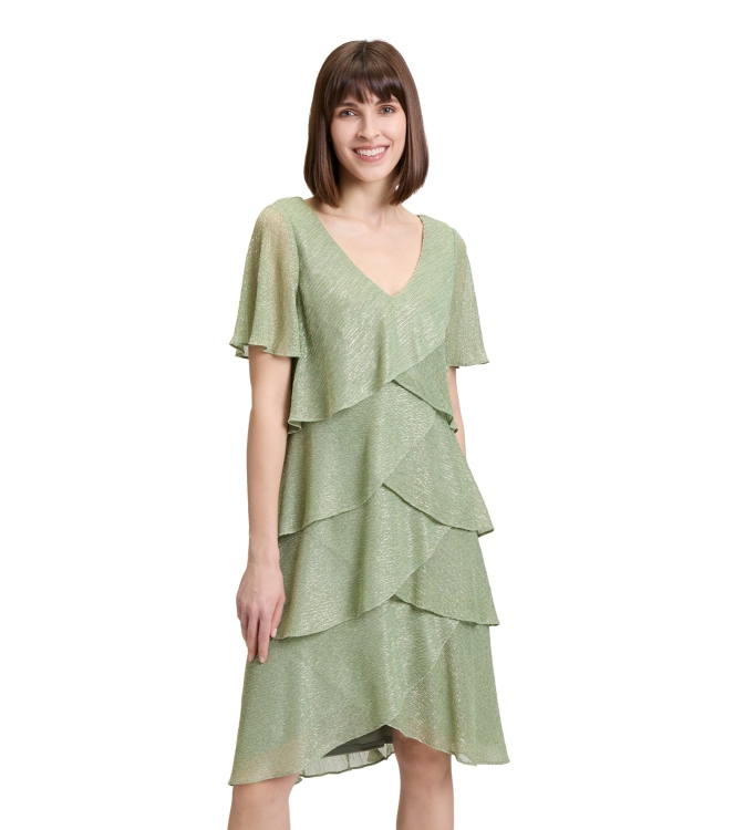 Vera Mont Kleid Kurz 1/2 Arm 5896 Green/silver
