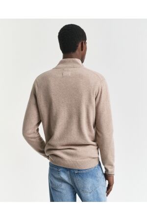 Gant Superfine Lambswool Half-Zip Sweater 295 dk. sand melange