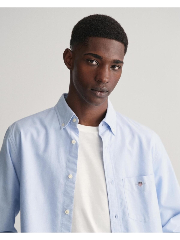Gant Regular Fit Classic Oxford Shirt 455 light blue