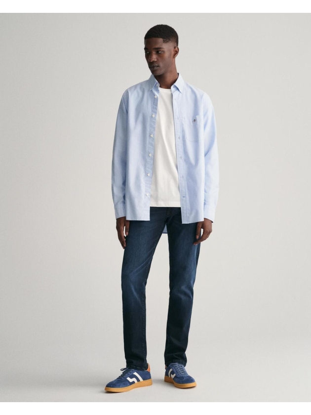 Gant Regular Fit Classic Oxford Shirt 455 light blue