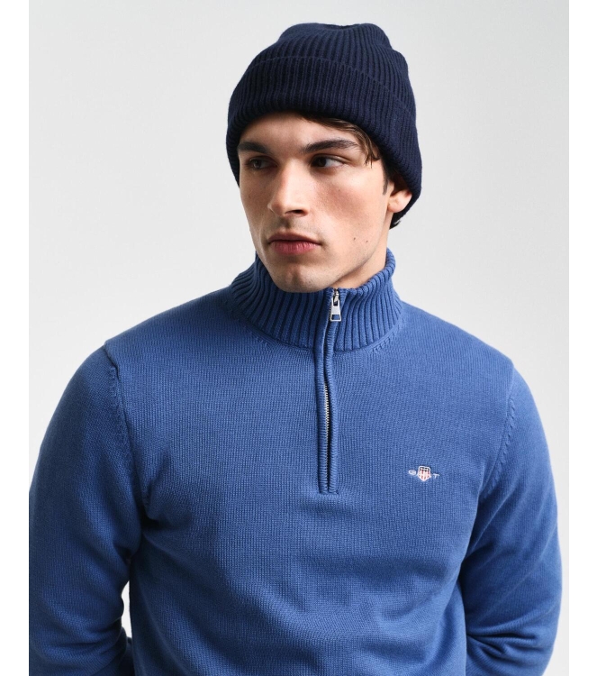 Gant Casual Cotton Half-Zip Sweater 442 vintage blue