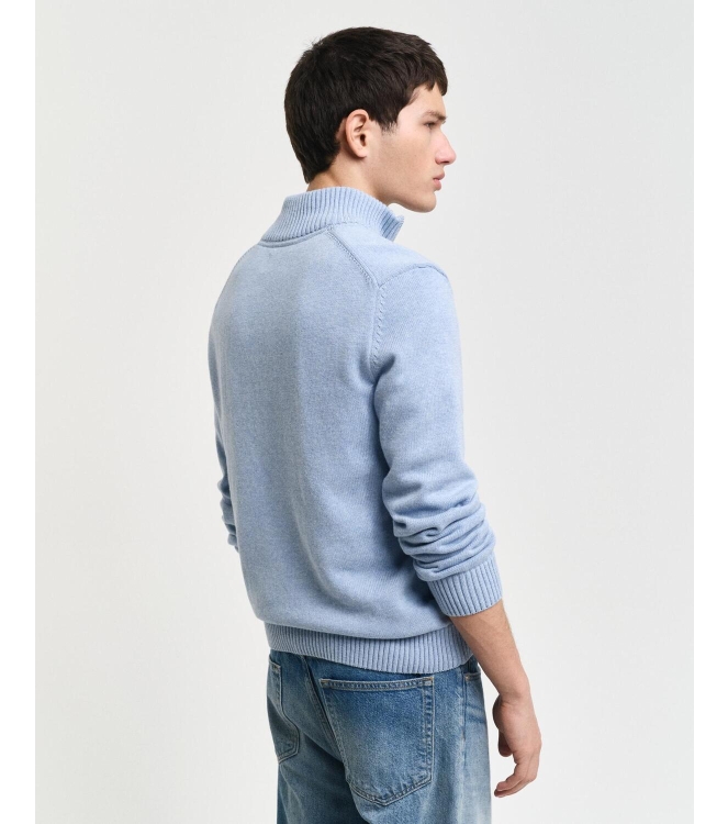 Gant Casual Cotton Half-Zip Sweater 497 lt blue melange