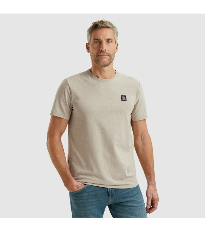 Vanguard R-neck cotton elastan jersey melan 8052 Kelp