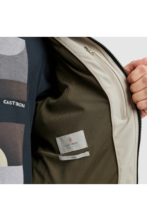 Cast Iron Bomber jacket HEATMAN Summer Soft- 8265 Pure cashmere