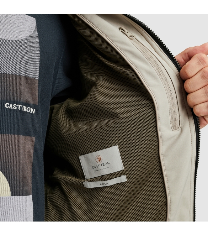 Cast Iron Bomber jacket HEATMAN Summer Soft- 8265 Pure cashmere