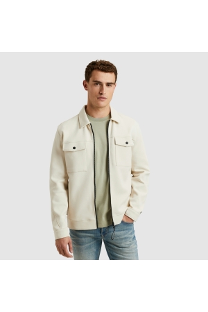 Cast Iron Zip jacket Interlock sweat 7165 Almond milk
