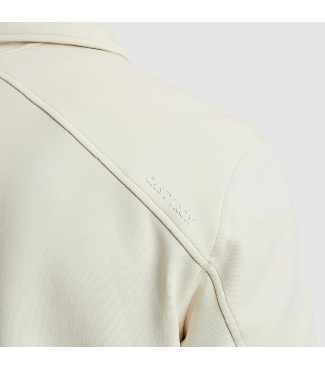Cast Iron Zip jacket Interlock sweat 7165 Almond milk