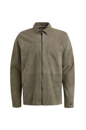 Cast Iron Long Sleeve Shirt Suede Shirt regu 6496 Smokey Olive