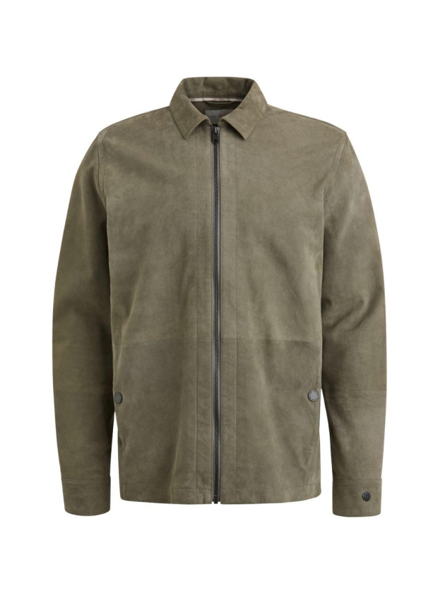 Cast Iron Long Sleeve Shirt Suede Shirt regu 6496 Smokey Olive