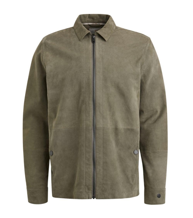 Cast Iron Long Sleeve Shirt Suede Shirt regu 6496 Smokey Olive