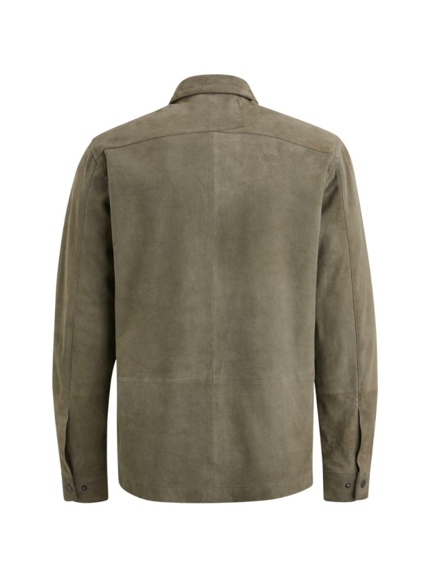 Cast Iron Long Sleeve Shirt Suede Shirt regu 6496 Smokey Olive