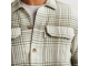 Cast Iron Long Sleeve Shirt Check weave YD 7165 Almond milk