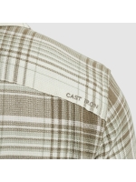 Cast Iron Long Sleeve Shirt Check weave YD 7165 Almond milk