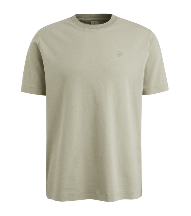 Cast Iron Short sleeve r-neck regular fit in 6169 Seagrass