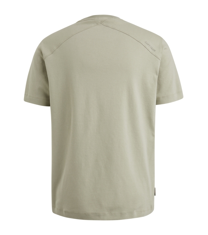 Cast Iron Short sleeve r-neck regular fit in 6169 Seagrass
