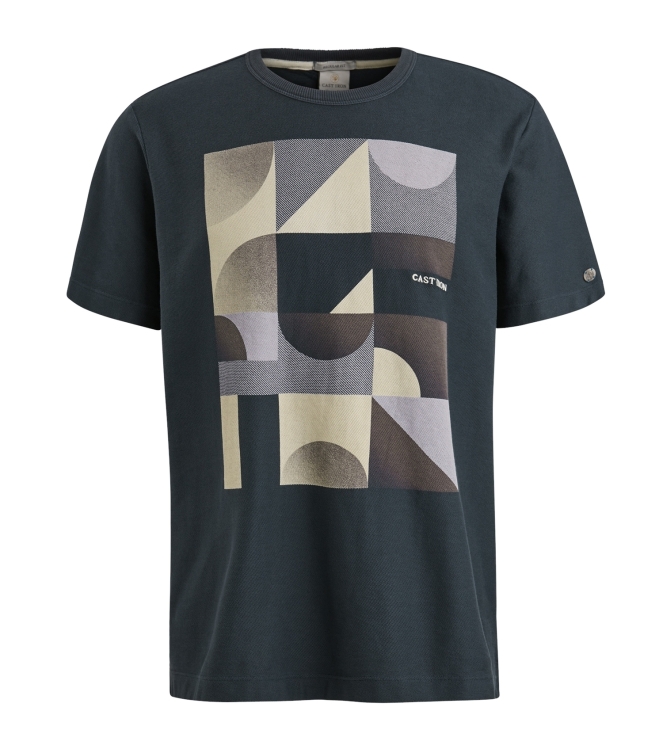 Cast Iron Short sleeve r-neck regular fit tw 5442 sea storm