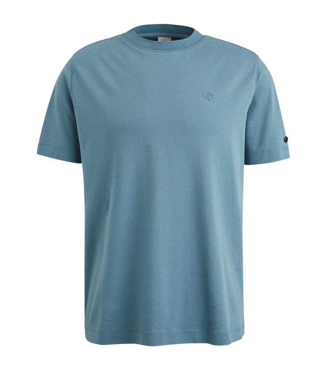 Cast Iron Short sleeve r-neck regular fit in 5134 Provincial blue