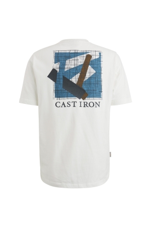 Cast Iron Short sleeve r-neck regular fit je 7002 Snow white