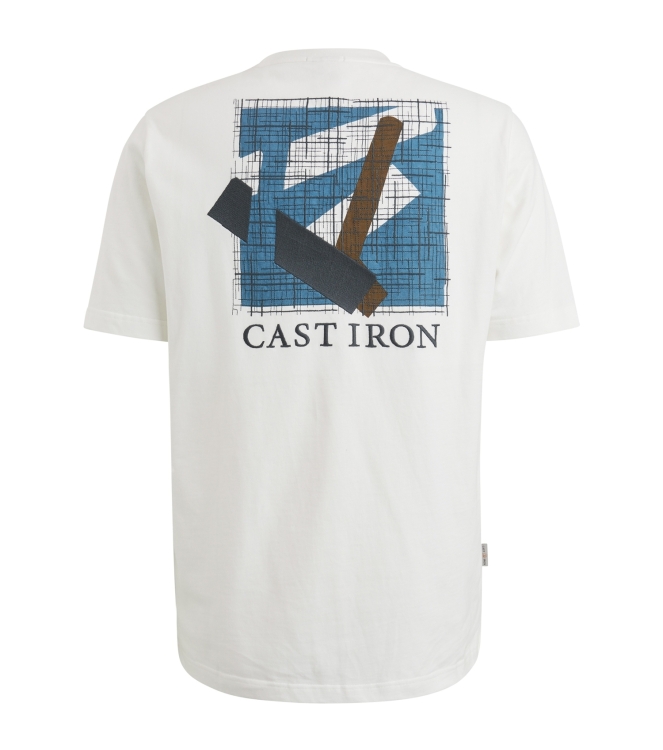 Cast Iron Short sleeve r-neck regular fit je 7002 Snow white