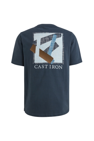 Cast Iron Short sleeve r-neck regular fit je 5442 Sea storm