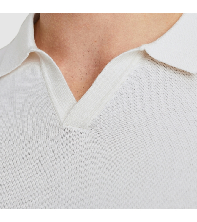 Cast Iron Short sleeve polo cotton modal 7002 Snow white
