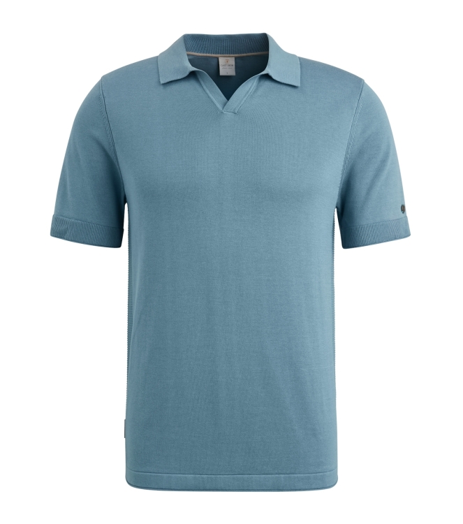 Cast Iron Short sleeve polo cotton modal 5143 Provincial blue