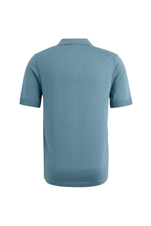 Cast Iron Short sleeve polo cotton modal 5143 Provincial blue