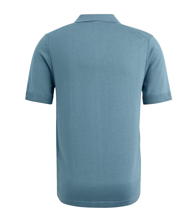 Cast Iron Short sleeve polo cotton modal 5143 Provincial blue